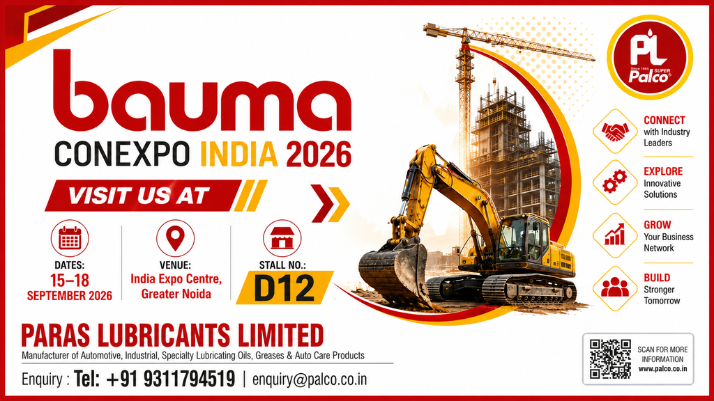 PALCO Bauma CONEXPO India 2026 lubrication solutions